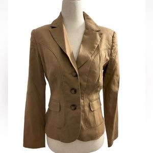 Apt 9 Women's Petite Size 4P Blazer Brown Jacket